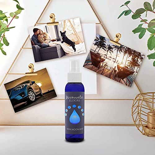 New Moon Mist Positive Energy Spray. Smokeless Incense To Manifest + Remove, Clear And Cleanse Negative Energy. Liquid Smudge Spray. Moonwater Elixirs. #TOP4