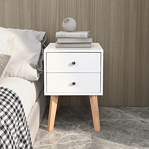 Taohfe White Nightstand Set Of 2 White Night Stands For Bedrooms Set Of 2 Modern White Bedside Table Set Of 2 Nightstands Set Of 2 With Drawer Modern Nightstand Set Of 2 Side Tables Bedroom Set Of 2 #TOP7