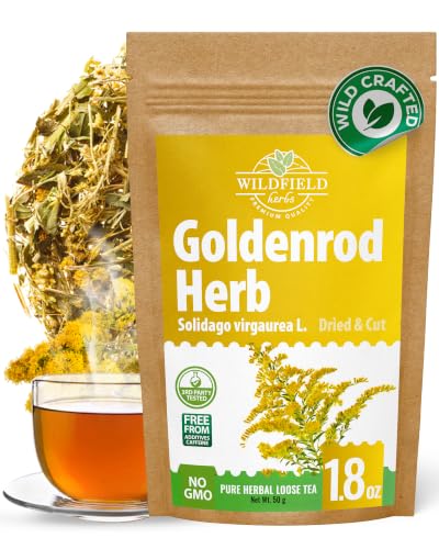 1.8 oz. Goldenrod Tea Herb Golden Root (Solidago Virgaurea L.) - 50g Dried Golden Rod Herbs Herbal Tea