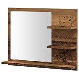 Questo armadietto a specchio salvaspazio (60 x 10,5 x 45 cm) offre uno spazio intelligente per riporre articoli da toeletta e utensili da bagno con diversi ripiani. Ideale per piccoli bagni o servizi igienici per gli ospiti, dove ogni centimetro conta. Lo specchio (36 x 34,5 cm) consente allo stesso tempo un uso pratico e un'espansione dello spazio.