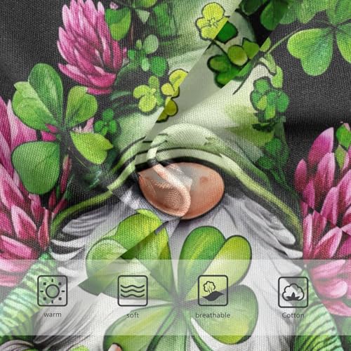 Whimsical Gnome Green Shamrock Panties Little Girl Girls Underwear Toddler Cotton Funny Kids Undies Briefs 2t3