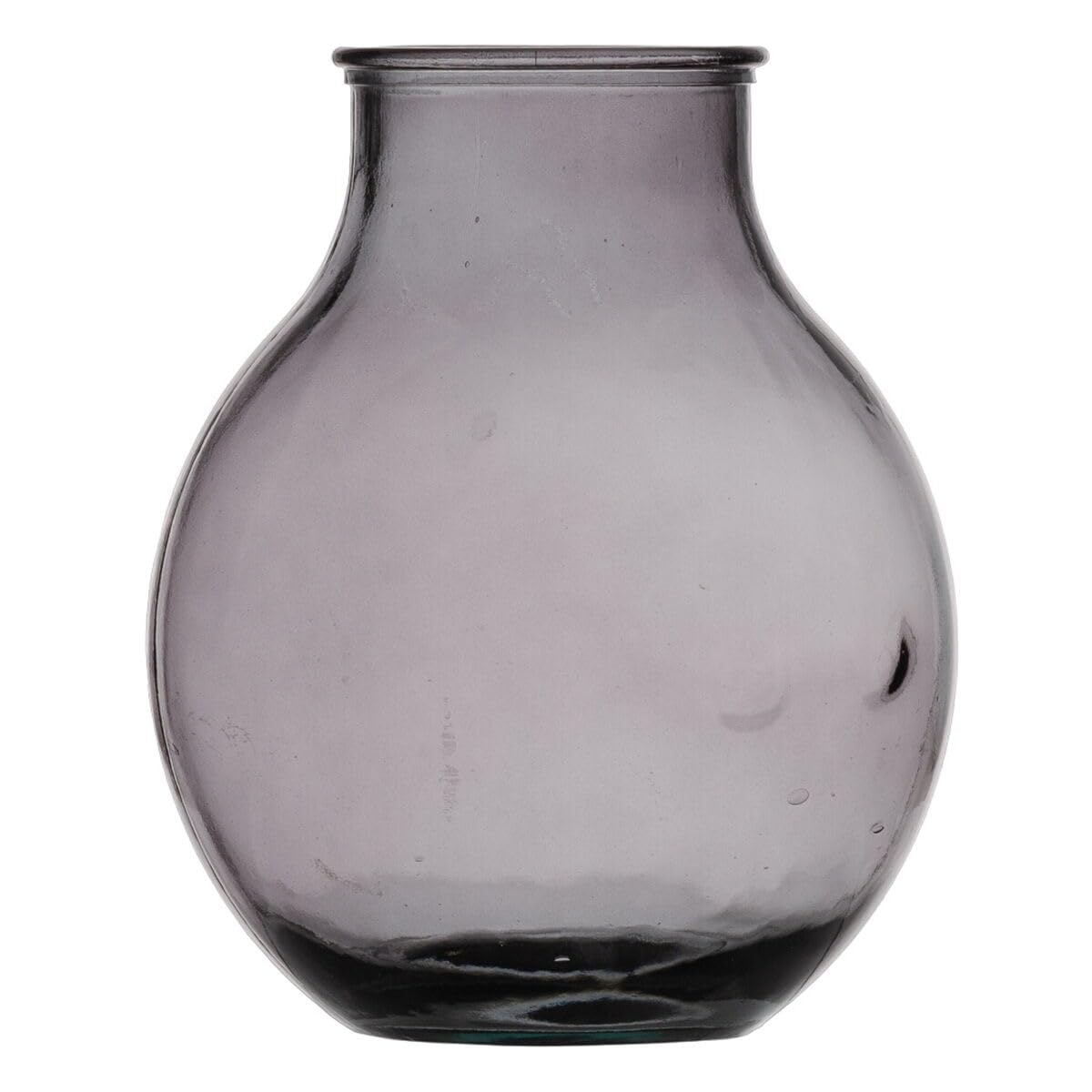 BigBuy Home Grey Recycled Glass Vase 29 x 29 x 36 cm