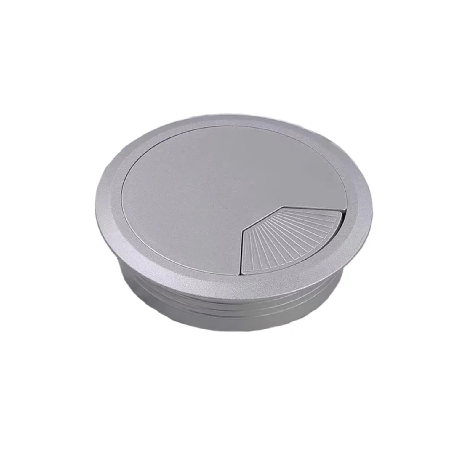 Gommino per Cavi da Scrivania Copriforo for Cavi in ​​plastica ABS for scrivania for Computer PC da 35/50/60/80 mm Passacavi Scrivania(Silver,50PCS_60MM)