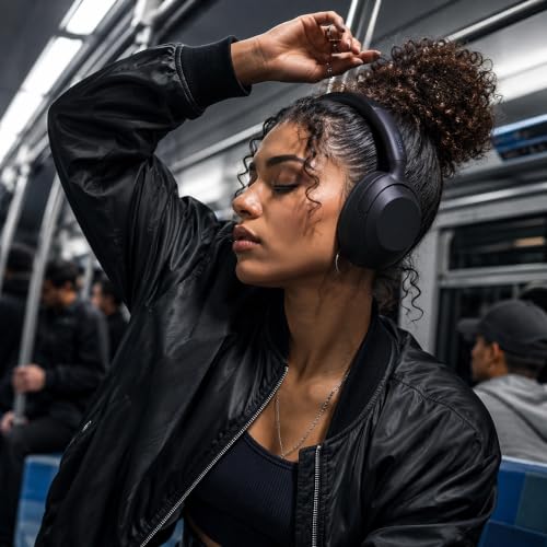 Image of Sony ULT WEAR Noise Canceling Wireless Headphones with Alexa Built-in, Massive Bass Comfortable Design, Black WHULT900N /B Bundle with Pro Audio Headphone Stand + Microfiber Cloth