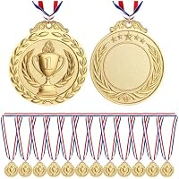 Wyngee 12 medallas de Metal Dorado con Cinta, medallas para