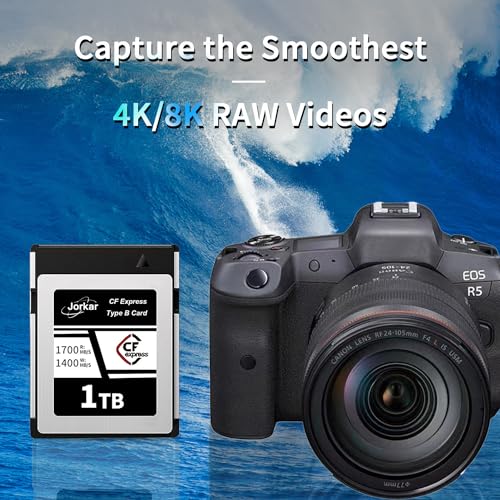 Image of CFexpress Type B Cameras Memory Card 256GB, for Cameras Nikon Z6 II /Z7 II /Z9 /D6, for Canon EOS-1DX Mark III /EOS-R5 R5C, for Panaso S1 /S1R, High Speed Up to 1700MB /s, RAW 8K 4K