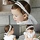 DHWEKU Baby Blume Stirnband, Stirnband Baby Mädchen, Haarband Baby Stirnband, Baby elastische Blume Stirnband Haarband, Baby Stirnband Fotozubehör, weiches Haarband Neugeborenen Zubehör