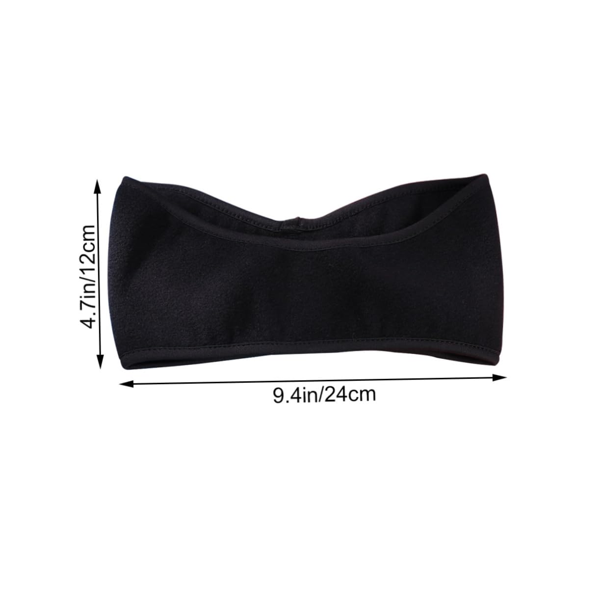 FOMIYES Unisex Fleece Thermal Headbands for Lightweight Static Ear Warmers for Skiing and Outdoor Activities Comfortable Hair Band Accessories Black