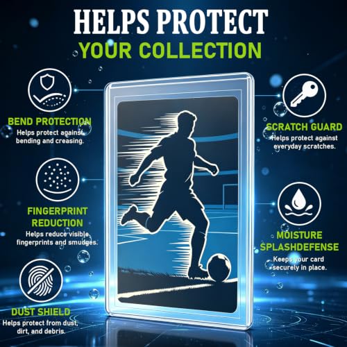 RCPLAGA 2000 Pack Card Sleeves Hard Plastic 3"X4" Baseball Cards Protectors — view 2