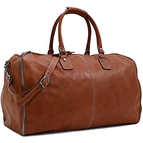 Convertible Full Grain Leather Garment Duffle Bag - Floto Parma Edition