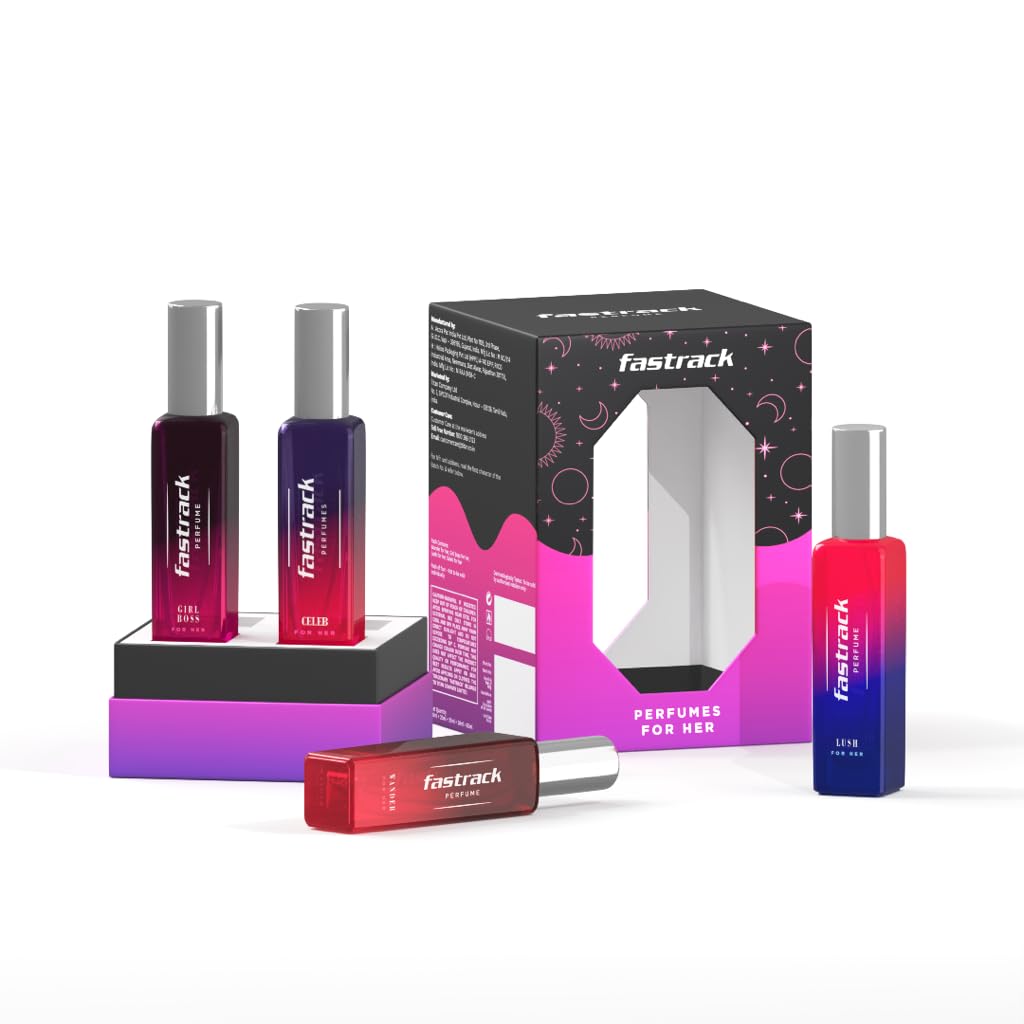 Fastrack Perfume Gift Set for Women | 4 X20 ml Perfumes | Floral & Fruity Perfumes | Best gift pack for women |IFRA certified-image-40