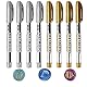 Anbose Wachssiegelstift-Set, 8-teilig, Metallic-Marker, Farbstifte zum Dekorieren von Wachssiegelstempeln, Premium-Wachsiegelstift-Set für Hochzeits-Wachsiegel, passend für alle Wachssiegelperlen