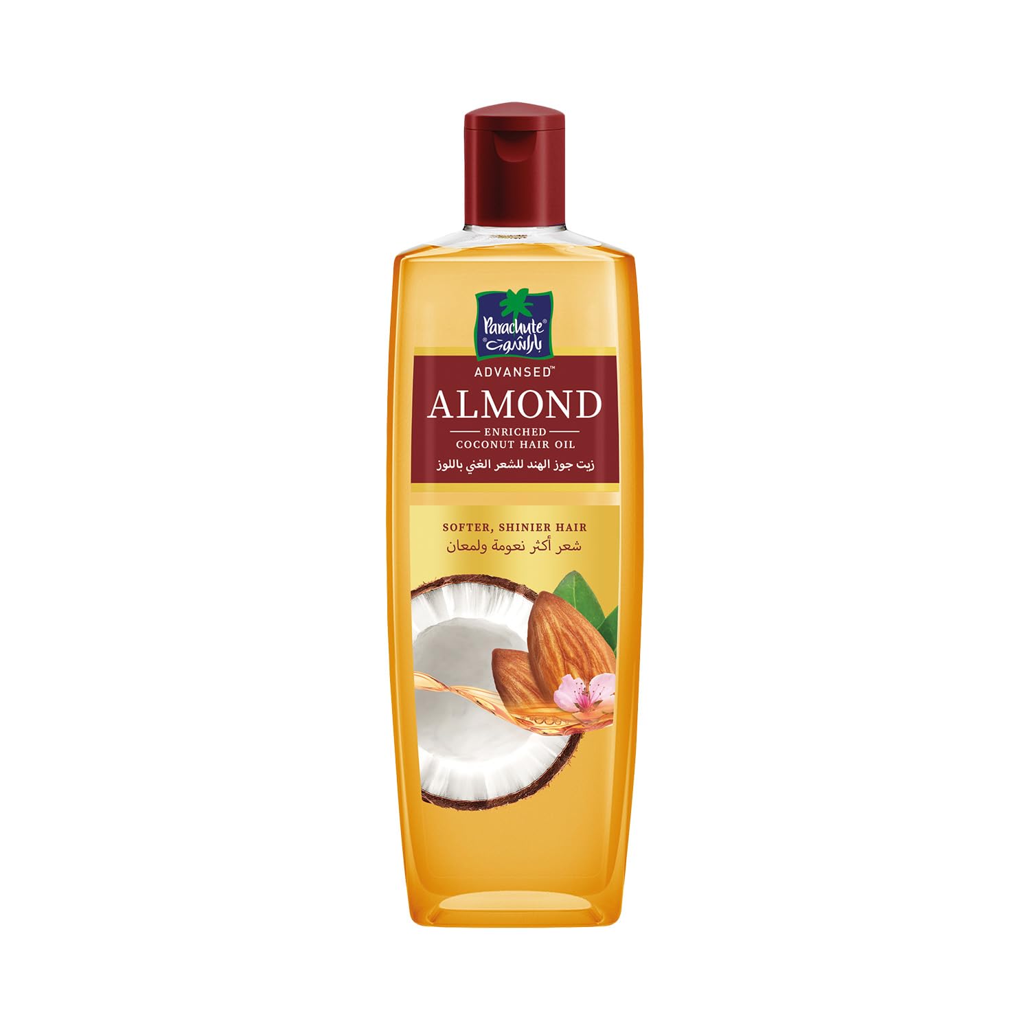 Parachute Advansed Almond Hair Oil with Coconut|For Soft & Silky Hair| Boosts Shine & Softness| No Parabens & Silicones| All Hair Types| 6.7 fl.oz Parachute Advansed Almond Hair Oil with Coconut|For Soft & Silky Hair| Boosts Shine & Softness| No Parabens & Silicones| All Hair Types| 6.7 fl.oz
