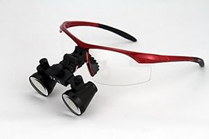Dental Surgical Magnifying Loupes 2.5x, Light for a Wider Dental Loupes Working Distance
