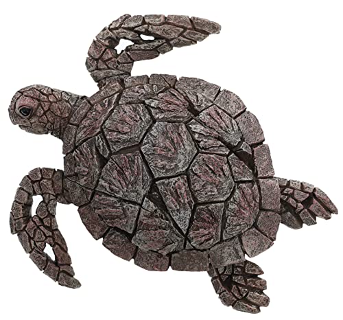 Sea Turtle Decorative Art Sculpture - Rustic Driftwood Finish - Nautical Ocean Beach Coastal Decor - Table Top Or Wall Mount #TOP23