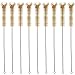 19mm Test Tube Brush, Tan Bristles, Radial Tip, Galvanized Handle, Karter Scientific 210W2 (Pack of 12)