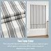 Everyday Celebration Roman Shades for Windows, 100% Blackout Cordless Pull Down, Vertical Stripe for Indoor Windows, Woven Fabric Blinds, 34