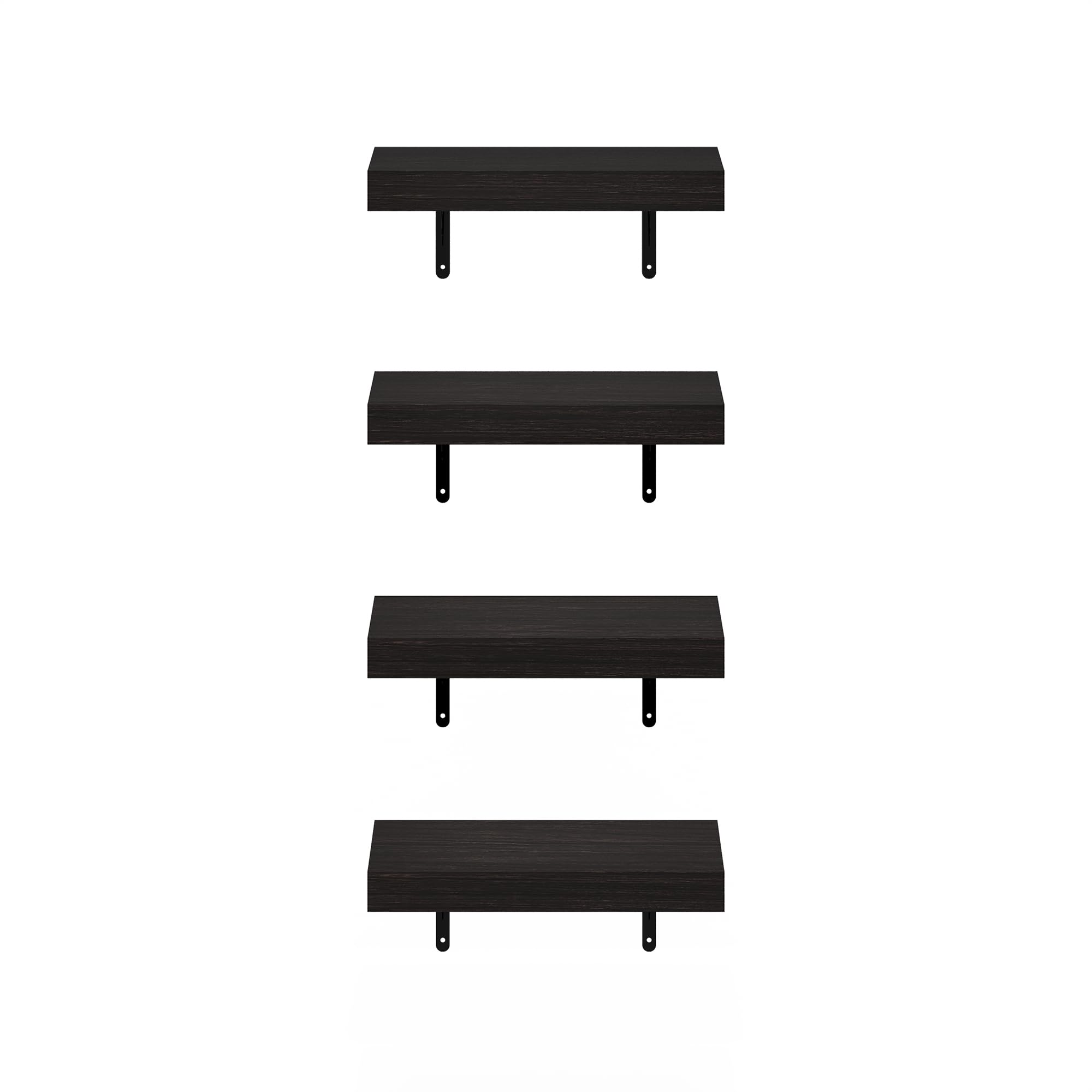 Amazon｜フリノ(Furinno) Tannaシリーズ ウォールシェルフ 幅38㎝ 4個
