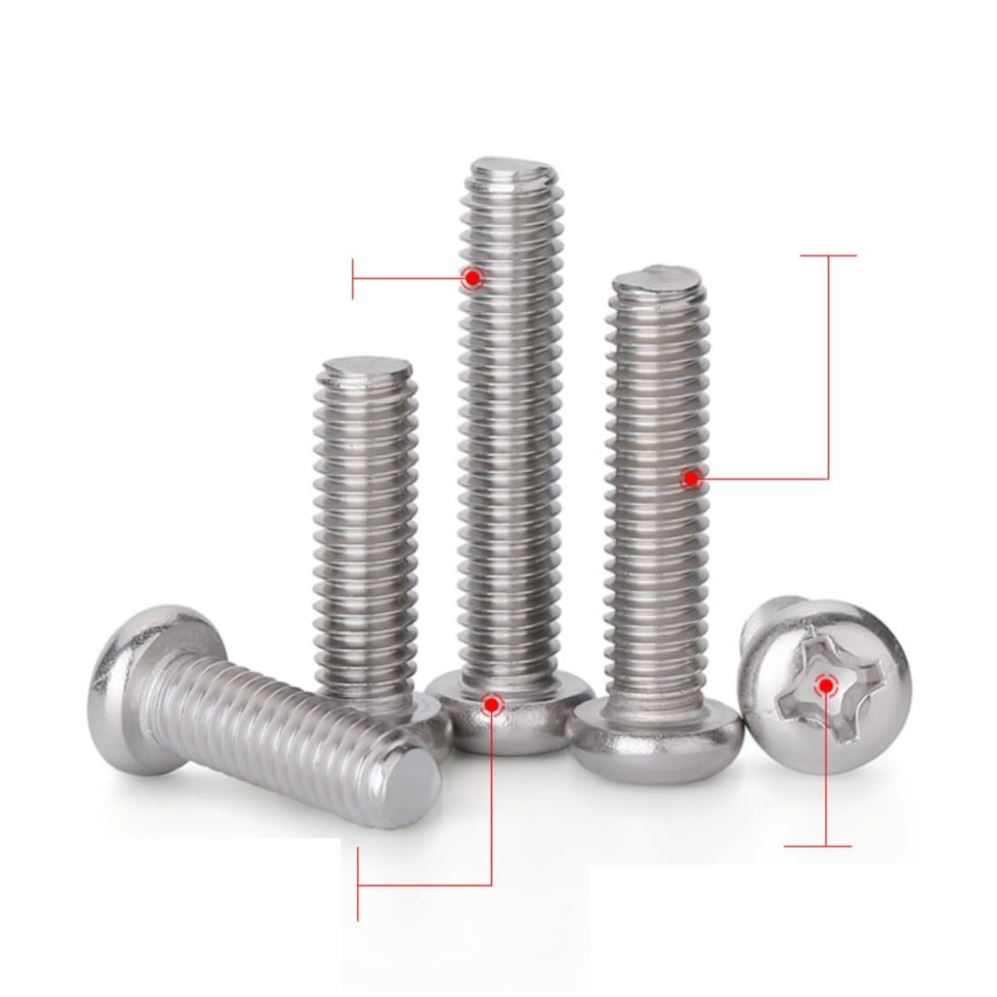 Amazon | 50本入 なべ小ねじ 十字穴付き 304ステンレス鋼 M2.5