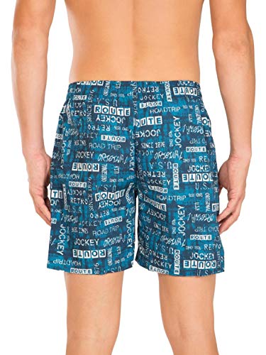 Image of Jockey US57 Men Super Combed Mercerized Cotton Woven Printed Boxer Shorts with Side Pockets (Prints May Vary)