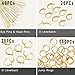 180Pcs No Tarnish Leverback Hooks for Earring Making, stino Hypoallergenic Stainless Steel Jewerly Findings Supplies, Gold Plated & Silver Kit(Gold)