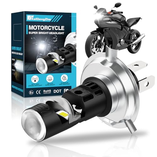 KaiDengZhe H4 LED�w�b�h���C�g�o���u�AHB2 9003 LED�o�C�N �Ԍ��Ή� PH7 �~�j�v���W�F�N�^�[�����Y��g�ݍ��킹�A�U�������������A�����P�x30W 6000K 5000LM�̃v���O�A���h�v���CHS1 �w�b�h���C�g�����L�b�g�A����