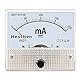 Heschen 85C1-200mA Rechteck Panel montiert Stromzähler Amperemeter Tester DC 0-200 mA Klasse 2,5 weiß