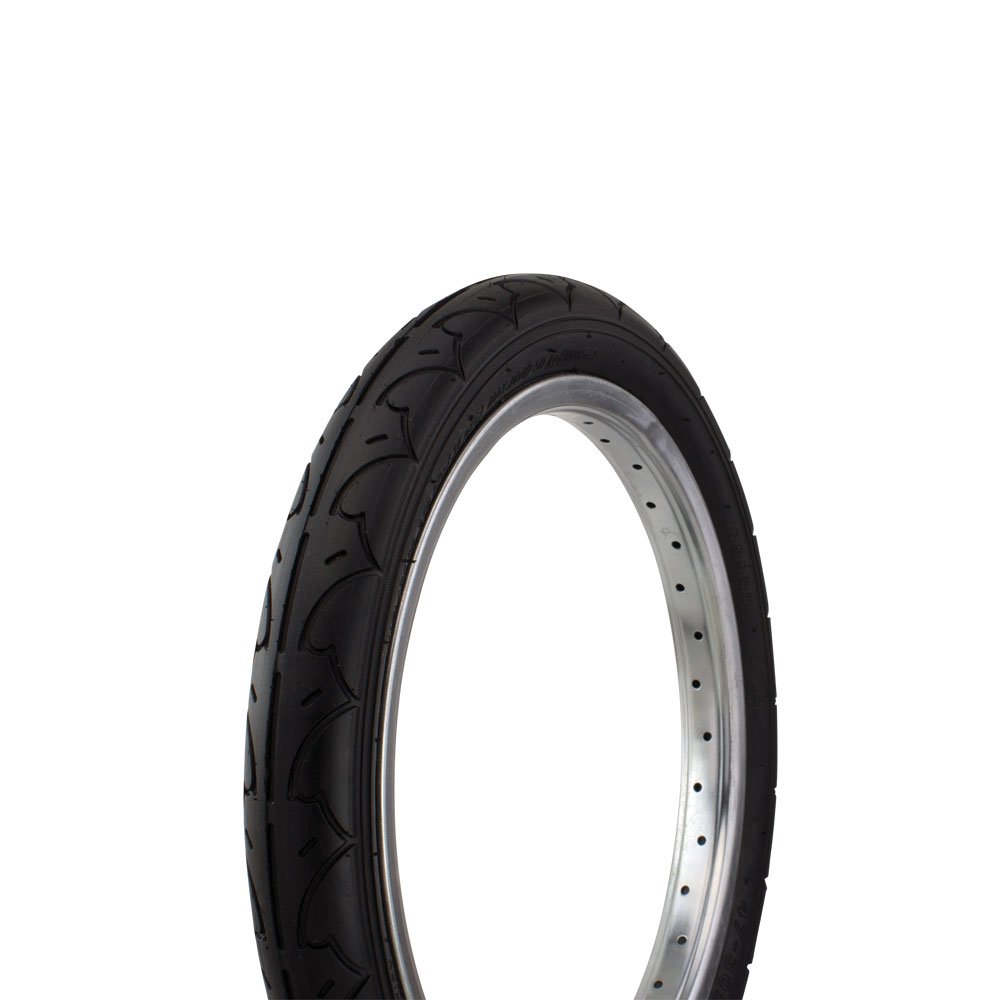 Fenix Cycles Bicycle Tire Wanda 16" x 1.75" Black/Black Sidewall P-1021A Slick Thread. Jogger/Stroller tire, Bike tire, Kids Bike tire