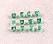 Natural Green Zambian Emerald AAA Quality 3mm calibrated Size Faceted Square Shape looose Gemstone for jewelery Making