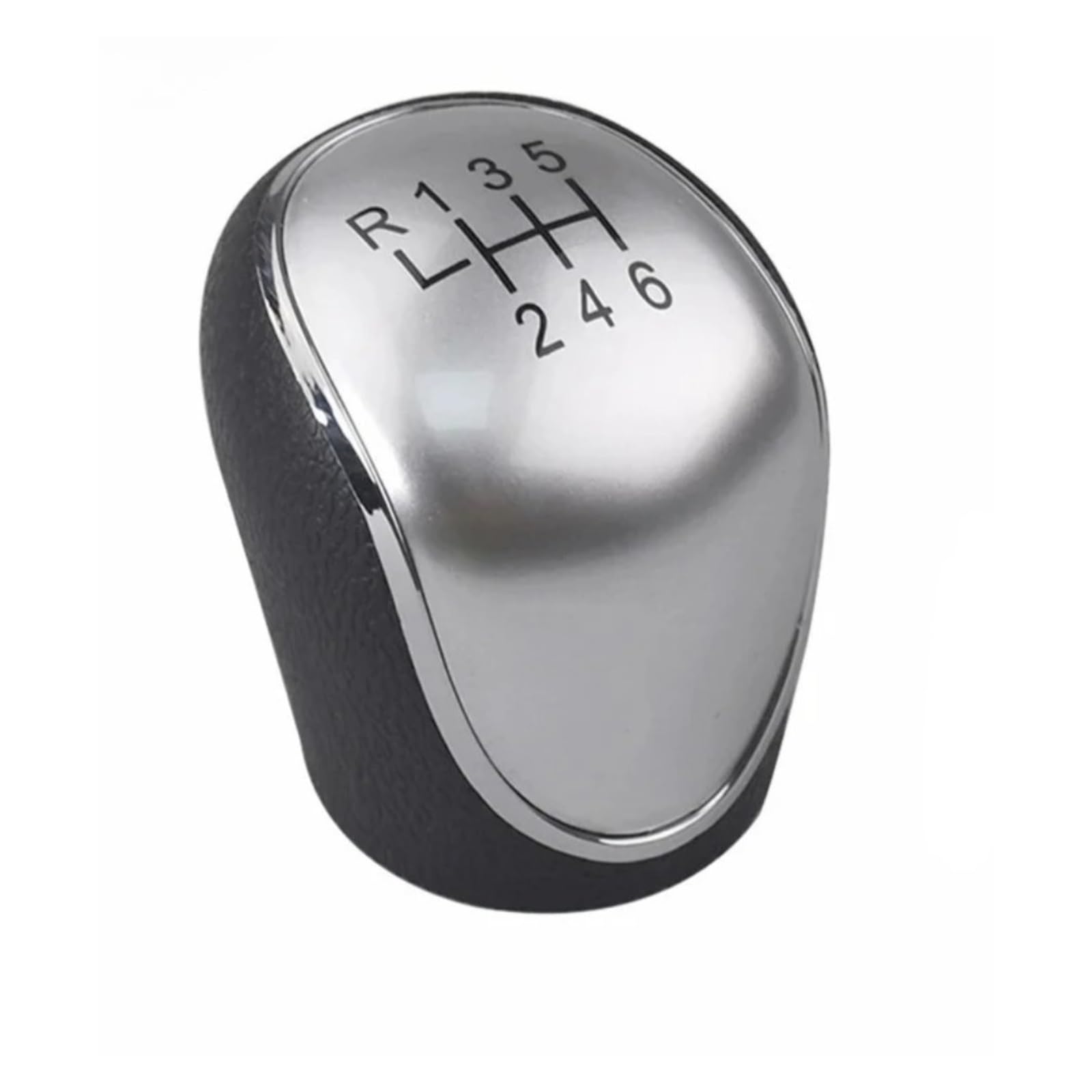 Jsyalmslw R123456 Silver Shift Knob For Hyundai For Ix35 2012-2016 Black / Silver Standard Fit