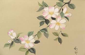 真作】掛軸 大野紅節 秋草 季節を彩る掛軸 四季の日本画 共箱入 T67 真