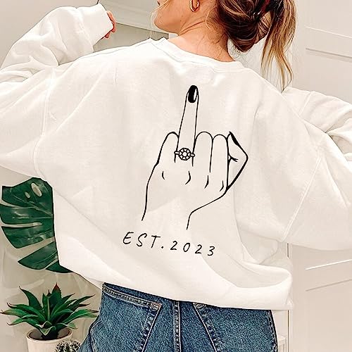 GodLover Personalized Future Mrs Sweatshirt - Cool Engagement Outfits, I Said Yes, Bridal Shower Gift, Newly Engaged, Wedding Gift 2024 Black4