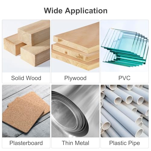 Hole Saw Set, 13Pcs 18mm - 75mm Hole Saws Drill Bit with Hex Shank and Centring Drill, Hole Cutter Drilling Holesaw Kit for Wood Soft Metal Plastic Plasterboard 7 Hole Saw Set, 13Pcs 18mm - 75mm Hole Saws Drill Bit with Hex Shank and Centring Drill, Hole Cutter Drilling Holesaw Kit for Wood Soft Metal Plastic Plasterboard - Image 7