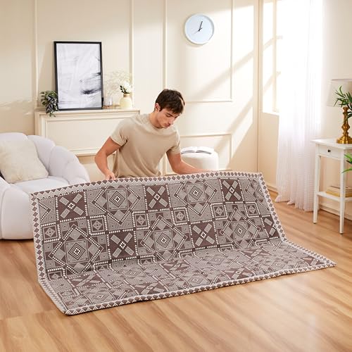 Image of Amazon Brand - Symactive 4x6 Ft Foldable Mattress | 10 MM Thickness | 100% Polyester | Lightweight & Portable | for Floor, Travel, Outdoor, Camping | Single|