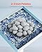 VEVOR Ceramic Fire Pebble Stones, 2-3 inch 30 Pcs Lava Rocks, Reusable Fire Pit Stones Indoor and Outdoor Use, Decorative Firepit Stone for Propane/Gas Fireplace, Stove, Courtyard, Camping