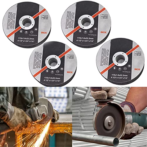mitoharet 100-Pack 4-1/2Inch Cut Off Wheels, Cutting Wheel for Metal & Stainless Steel, 0.04In Thin Cutting Disc Used on 7/8In Mandrel Cut-Off Disc Angle Grinder