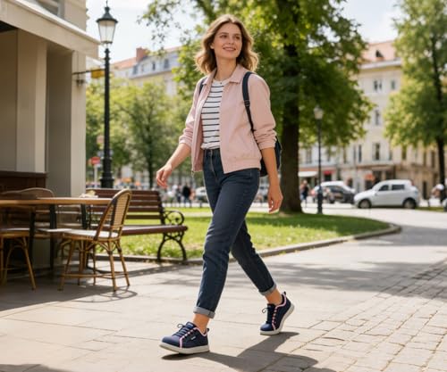 Image of LARNMERN Slip On Steel Toe Shoes Women Work Walking Sneakers Skate Hands Free Safety Tennis Shoes