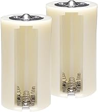 KAUMO Battery Spacer for 3 AA Batteries (2 Pack) Heavy Duty Battery Converter Adapter