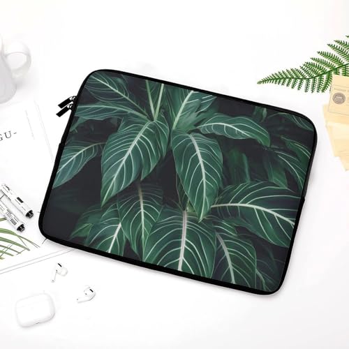 Funda para portátil 15 pulgadas verde hojas largas miniatura 5