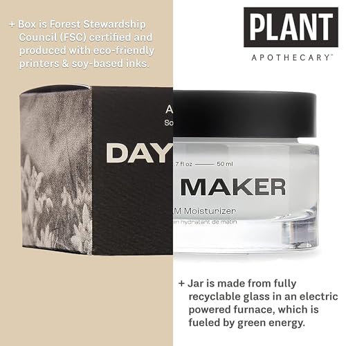 Plant Apothecary Day Maker Daily Moisturizer with Vitamin E, Edelweiss, Watermelon, Apple, Lentil Fruit Extract - Image 2
