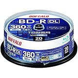 【Amazon.co.jp限定】 バッファロー ブルーレイディスク BD-R DL 1回録画用 50GB 20枚 スピンドル 片面2層 1-6倍速 【 ディーガ（2016年発売以降） 動作確認済み 】 ホワイトレーベル RO-BR50V-020PW/N