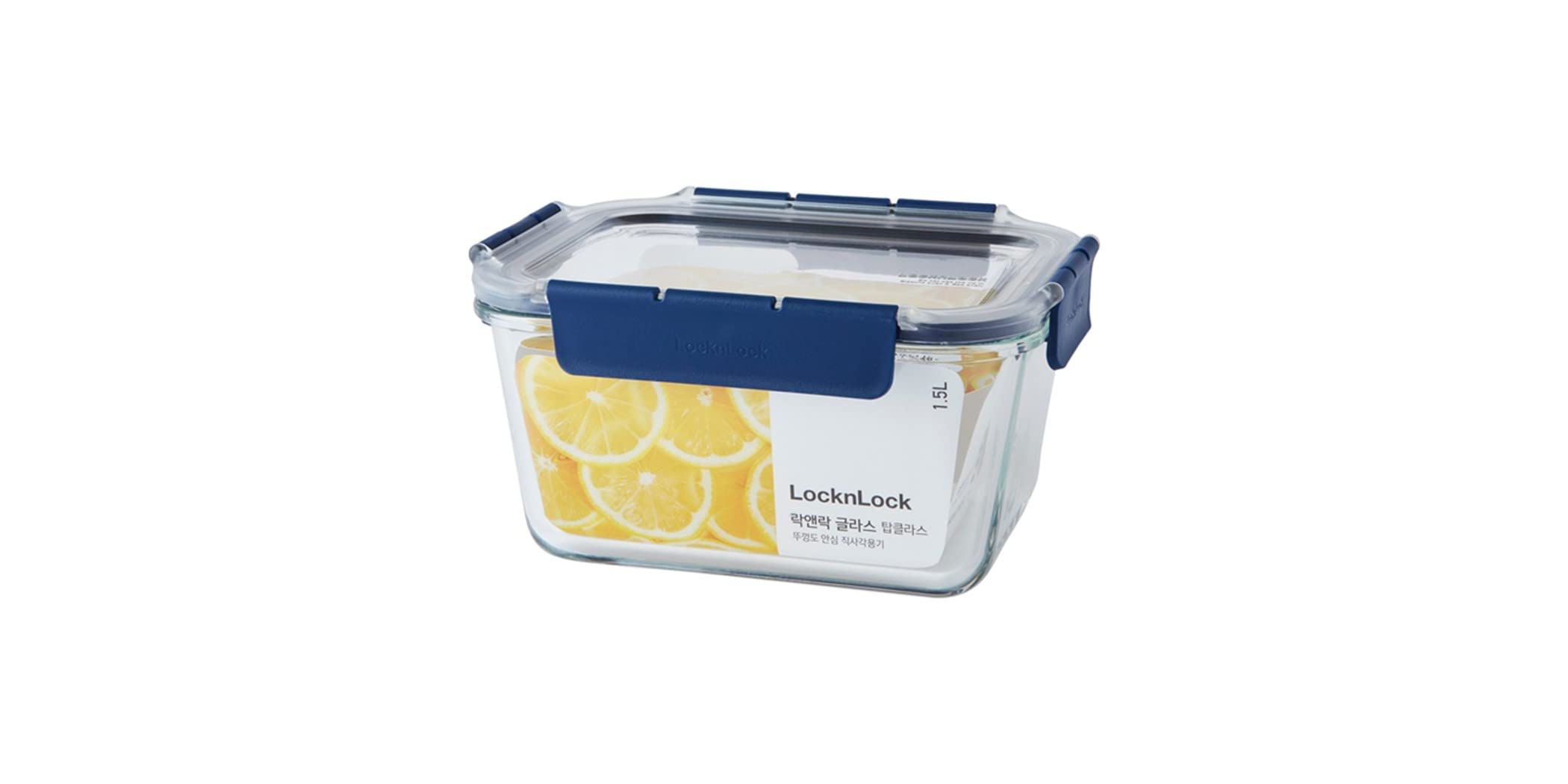 LocknLock Top Class Fırın & Saklama Kabı Dörtgen Kilitli 1.5 Lt - Mavi