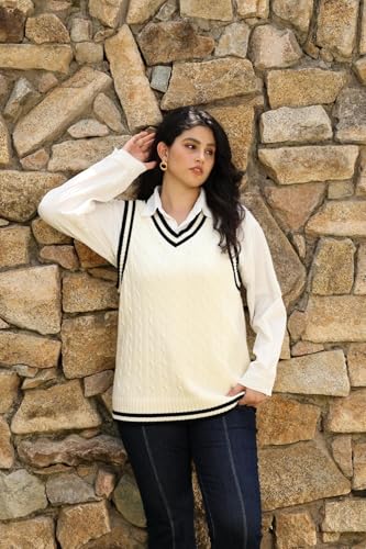 TIYOMI Plus Size Sweater Sleeveless Tops for Women Knitted Tank Tops XL-5XL2