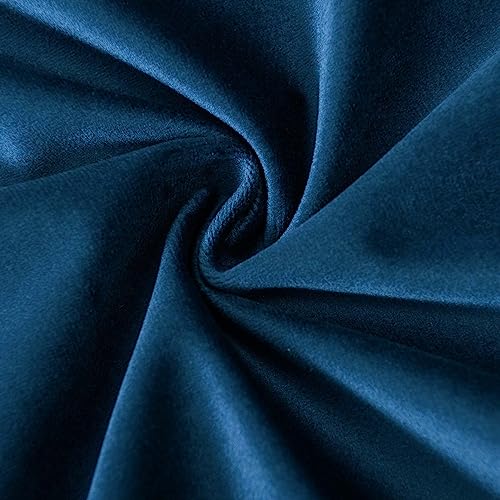 Image of JUSPURBET 24x24 Decorative Velvet Throw Pillow Covers Cases Set of 2,Navy | Cozy Soft Cushion Covers with Invisible Zipper for Couch Sofa Bed Living Room Bedroom Home Decor