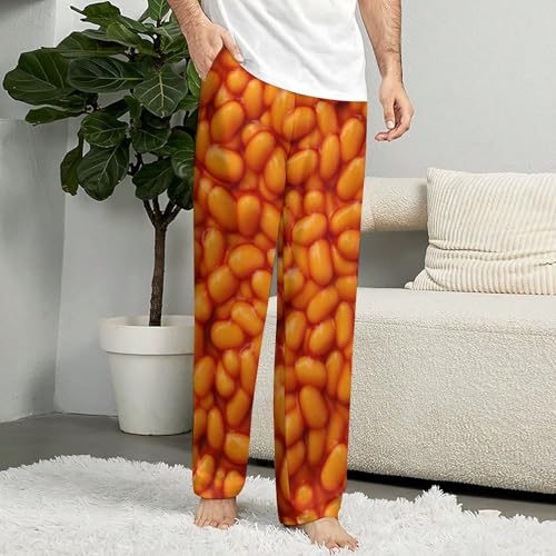 Baked Beans Men's And Women's Comfortable Casual Pajama Pants with Drawstring3