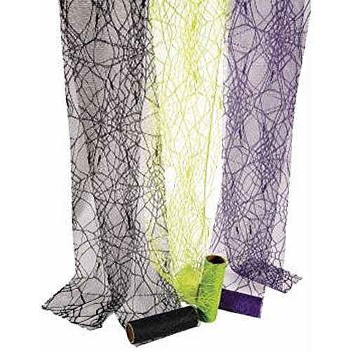 Forum Novelties Spider Web Tulle-5Yds-Green, Green