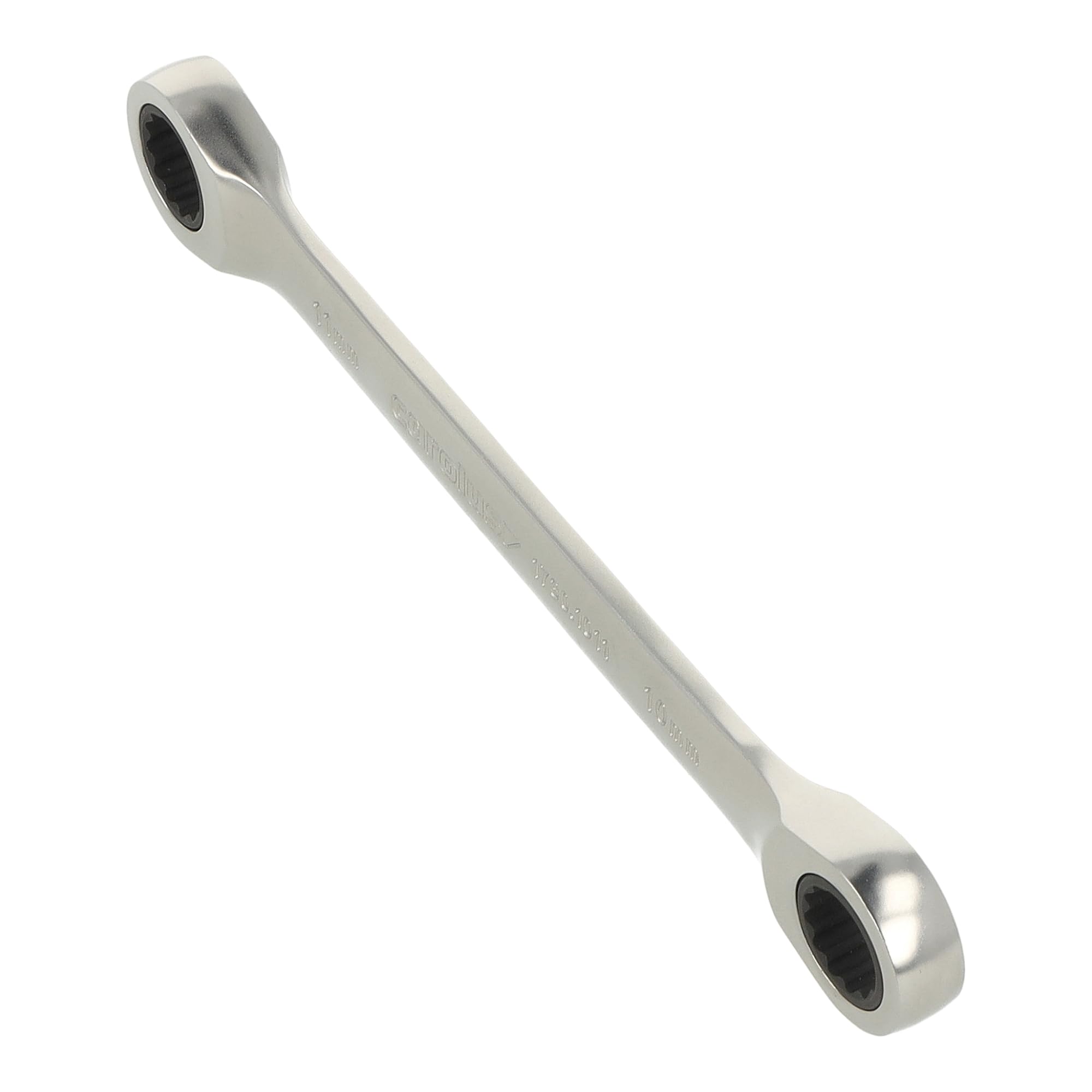Carolus Double Ring Ratchet Spanner 10 x 11 mm Straight 1730.1011, 10x11 mm - Image 4
