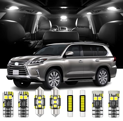 15 Piezas Kit de Luces LED Interiores para Lexus LX570 2008-2016 miniatura 1