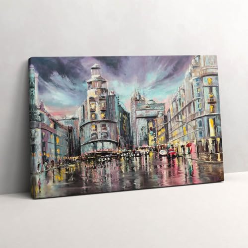 Promenade sous la pluie peinture murale pour sublimer le salon