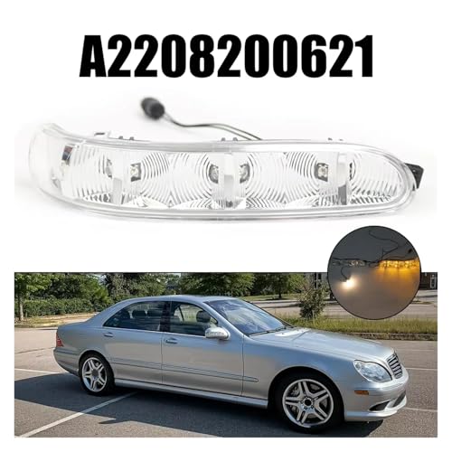Luz intermitente Benz W220 W215 con acabado premium transparente 7